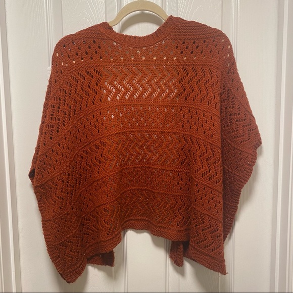 Burnt Orange Sweater Cardigan - Picture 2 of 3